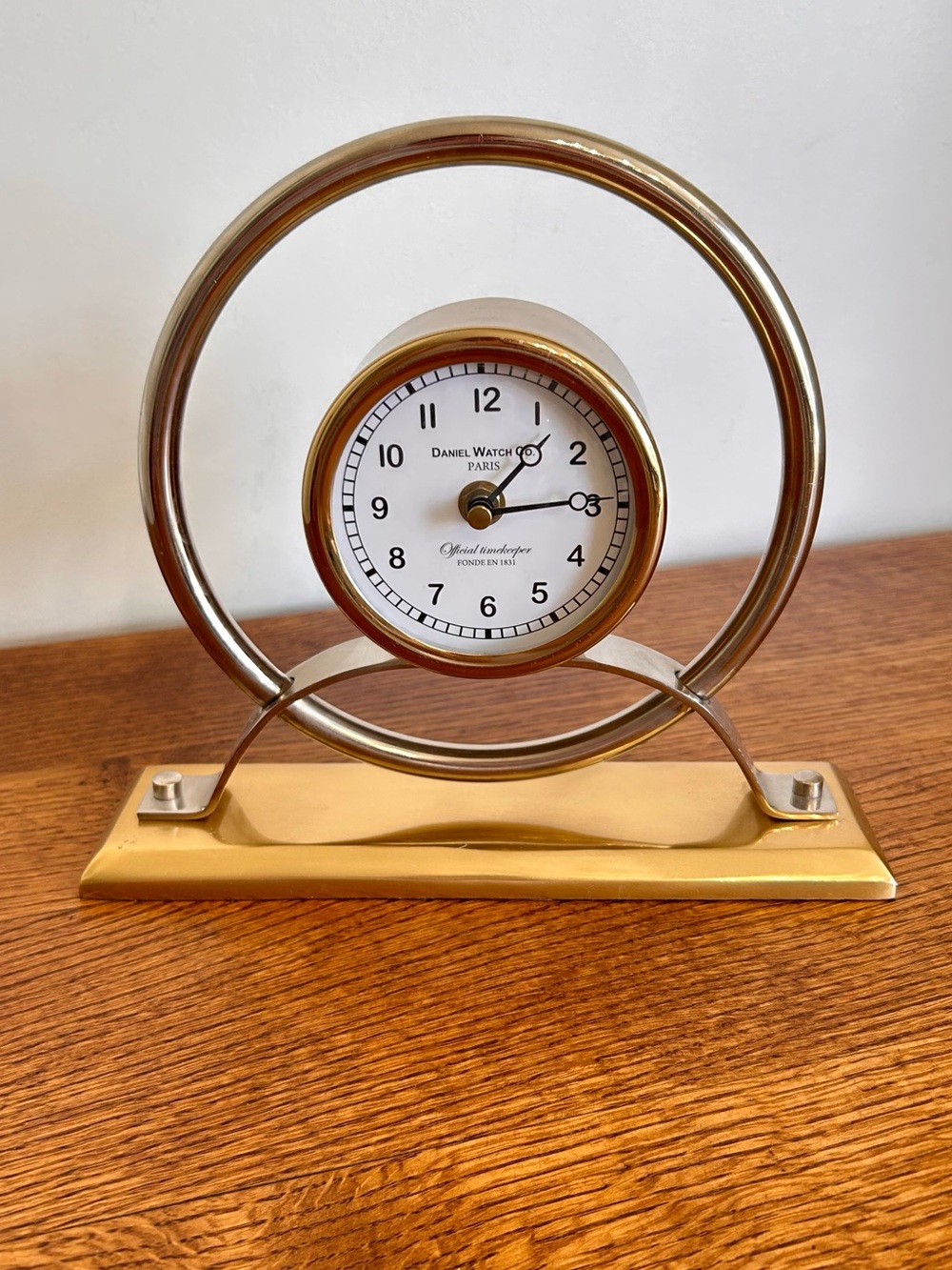 DANIEL WATCH CO. PARIS CLOCK